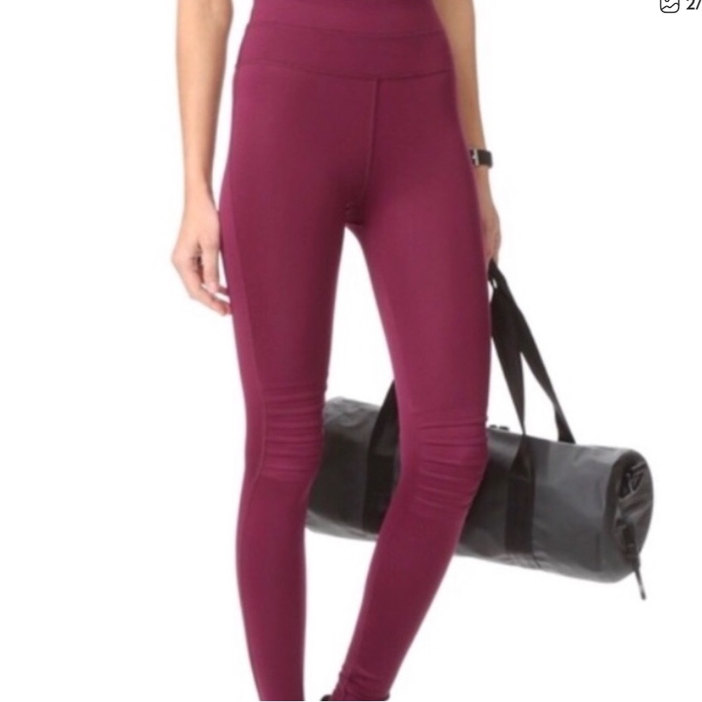 Free People Movement “city slicker” Moto Purple Leggings M - Picture 1 of 5
